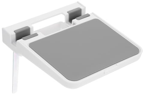Hoement Steckdosenhalterung Wandmontage Weiß Systemhalterung aus Metall und Kunststoff rutschfeste Kabelaufbewahrung für Ip Kamera und Heim Regalhalter ohne Bohren für Elektronik