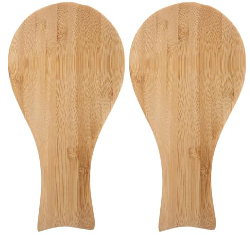 JECOMPRIS Counter Spoon Rest Wooden Spoon Holder for Kitchen Counter Rustic Farmhouse Stove Top Rest for Spatula Ladle and Tongs Space Saving Utensil 2 Pack
