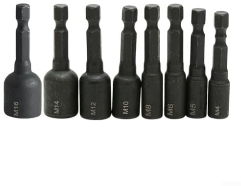 Umfassendes Gewindebohrer-Steckschlüssel-Adapter-Set, 6-teilig, für elektrische Bohrmaschinen, perfekt für Modellbau und Autoreparaturen