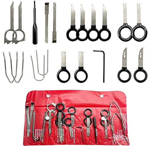AFA Tooling Professional Automotive Audio Stereo CD Player Radio Removal Keys Tool Kit - 20 Pieces