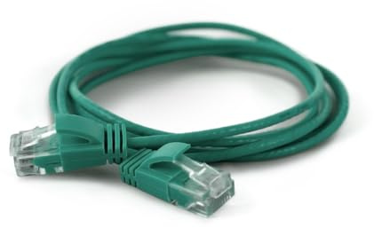 wantecWire Extra dünnes Patchkabel CAT.6 UTP, Länge 0.1 m, grün