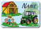 Bambinella® - Wand-/Türschild Motiv: Traktor - personalisiert