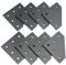 Befenybay 8PCS/Set Surface Anodic Oxidation Black L Shape Corner Bracket Plate 5-Hole Outside Joining Plate for 2020 Series Aluminum Profile 3D Printer Frame (Black L-8)