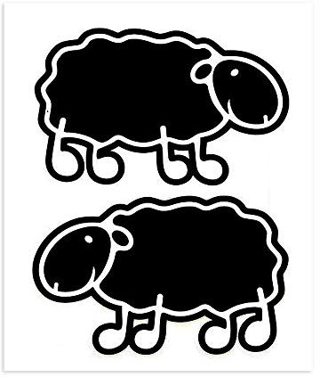 4R Quattroerre.it 32123 Sticker Bomb Aufkleber Schaf, 10 x 12 cm