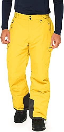 Arctix Pantalon Cargo de Sports de Neige pour Homme, Jaune Bambou, Taille XL/Entrejambe 28