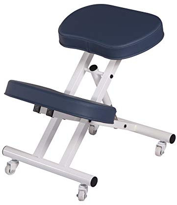 Master Massage Ergonomischer Kniestuhl aus Stahl, ideal für Zuhause, Büro und Meditation, Königsblau