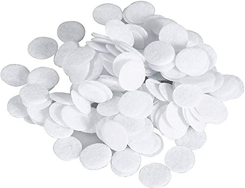 500 pezzi di filtri per microdermoabrasione, filtri in cotone rotondi, tamponi filtranti, tamponi filtranti per punti neri La macchina di bellezza elimina i cuscinetti per la macchina(10 mm)