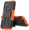 Funda para móvil Xiaomi Redmi 9C con Soporte Protección 360 Grados 2 en 1 Carcasa Dura Resistente Antigolpes Protectora Heavy Duty Rugged Armor Case Bumper (Xiaomi Redmi 9C, Naranja)