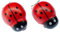Miniblings Marienkäfer Ohrclips Clips Glücksbringer Glück Käfer Insekt rot Holz - Handmade Modeschmuck I Ohrhänger Ohrschmuck