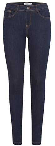 b.young BYLola Luni Damen Jeans Denim Hose Baumwolle mit Stretch Slim Fit 5-Pocket-Hose, Größe:29/30, Farbe:Dark Blue Denim (200462)