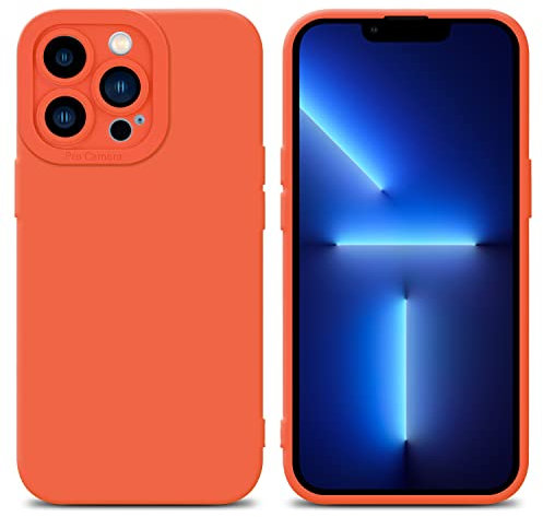 cadorabo Housse Compatible avec Apple iPhone 12 Pro Max en Fluid Orange - Étui de Protection en Silicone TPU Flexible