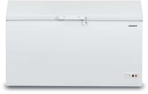 Corberó - Congelador Horizontal Dual | CCHSF459W | Capacidad 459L | Dimensiones 743x1492x840 mm | Luz LED | Cerradura | Eficiencia Energética C | 2 Cestas, Blanco