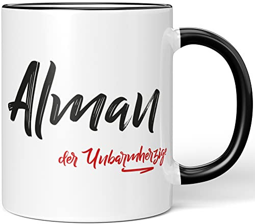 JUNIWORDS Tasse, Alman, der Unbarmherzige, Schwarz (5205511)
