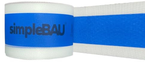simpleBAU Doppellagiges Dichtband Flexibles, innen und außen liegendes, robustes Band, Dichtungsband für Sanitär, Dusche, Bad, Fliesen, Balkon und Terrasse, Breite 120 mm, Rolle 20 m (20m)