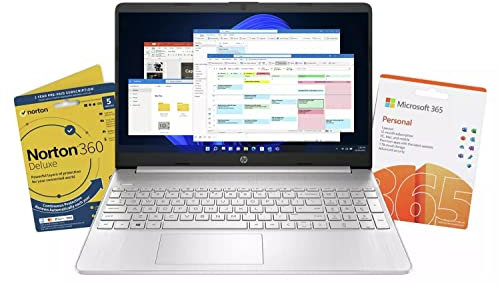 HP 15.6 Full HD Laptop 15s-fq2038na,Intel Core i7, 8GB RAM, 512GB SSD, Windows 11, Full Size Keyboard, Micro Edge Display, Anti-Glare - Silver