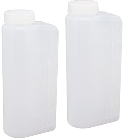 Qcwwy 2 Pcs Oil Mixing Bottle, Superb Craftsmanship 2 Stroke Oil Petrol Fuel Mix Bottle for Chainsaw Ironing Machine