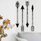 DUOOLN 4 Stück Metallpfeil Wanddekoration, 43cm Rustikaler Metall-Wandpfeil, Vintage-Metallwand im Südwesten Dekor, Bauernhaus Indoor Outdoor Dekoration