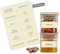 Gewürzetiketten Selbstklebend – 120 Sticker für Gewürzgläser & Gewürzdosen - Wasserfeste Gewürzaufkleber - Spice Jar Label - Beschriftete Etiketten für Küchenorganisation - Rechteckig Beige