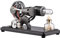 Sunydog Mini Stirling Motor,Heißluft-Stirlingmotor,Stromgenerator,Motormodell mit LED-Licht,Dollar-Schwungrad-Design,Wissenschaftsexperiment mit Buchenbasis,DIY für Lehrer,Kinder,Schule