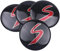 4 Stück 54 mm Auto-Radnabenkappen, Nabenkappen, Auto-Dekoration, Auto-Styling, kompatibel mit Mini S Coupe Jcw F56 F60 R50 R52 R53 R55 R56