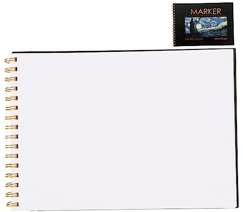 STOBOK Skizzenblock A4 Kinder Tragbares Skizzenbuch aus Papier Leicht Schwarz für Stift Bleistift und Aquarell für Reisen und Picknick