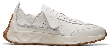 Clarks Women's Craft Speed Trainers, Off White Lea, 6 UK