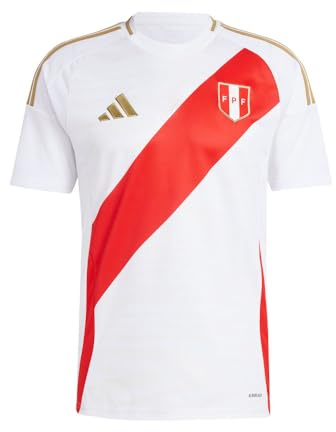 adidas Peru Herren Stadion Heimtrikot 2024, Weiß, M