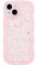 ZTOFERA Wavy Case for iPhone 15 (6.1), Cute Girls Clear Curly Wave Frame Shape Bling Sparkle Star Glitters Soft TPU Back Cover Protective Phone Case Lightweight Shockproof Bumper Cover, Pink