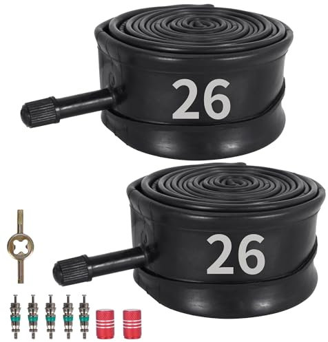 47/57-559 Fahrradschlauch mit 32mm Schrader-Ventil,26x1.75/2.125 Robuste Fahrradschläuche für BMX, MTB, Kinderfahrrad, Straßen- und Mountainbike, 26x1.75/1.95/2.10/2.125, 2er-Pack