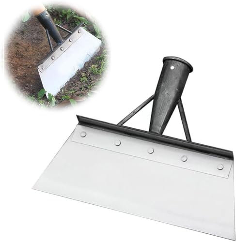 Dispositivo per rimuovere le erbacce, pala da giardino, raschietto per erbacce, pala per la pulizia del giardino esterno, pala da giardino multifunzionale, per la cura del prato all'aperto (23 cm)