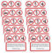 OTOTEC 10 Stück Essen Trinken Oder Rauchen In Diesem Fahrzeug Verboten Taxi-Schild Hör Auf Essen Zu Essen Symbolaufkleber Selbstklebende Vinyl-Aufkleber für Taxis Kleinbusse Busse 110 X 90 mm
