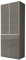 WIEMANN Kleiderschrank Schlafzimmerschrank Drehtürenschrank mit Schubladen, Glas, Havanna, 100 x 236 x 58 cm