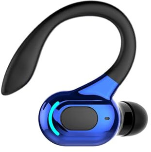 Hands Free Earpiece Headset Bluetooth Headphones With Microphone Wireless Ear Hanging Bluetooth Headset With Mic Over Ear Wireless Earbuds With Ear Hooks Sports Earphones Single Ear Gym Headphones
