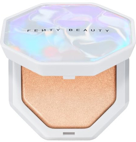 FENTY BEAUTY Demi' Glow Light Highlighter, Schimmernder Puder in Pretty Purlz, 4,5 g, Holografische Verpackung