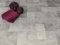 PVC Bodenbelag Vinylboden in Beton Fliesen Mix, Zuschnitt (2m breit, 5m lang)