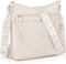 LUROON Umhängetasche Damen Mittelgroß, Leicht Leder Handtasche Damen Kleine mit Vielen Fächern Crossbody Bags Damenhandtasche mit Verstellbar Breitem Schultergurt