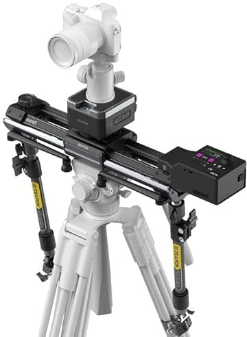 ZEAPON Micro4 E500 Kamera-Slider Einachs-Gimbal-Set – Elektrischer Slider mit integriertem Gimbal, 478 mm Schienenlänge, 590 mm Auslenkung und Hochgeschwindigkeitsmodus