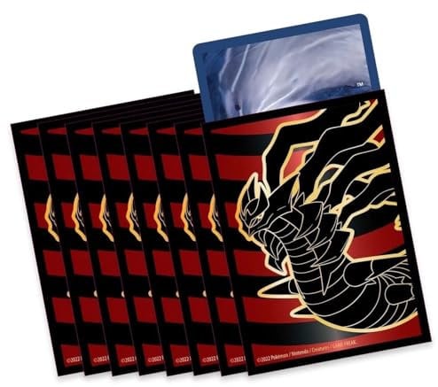 Elite Top Trainer Box Sleeves Matte for Cards, Card Sleeves Pack of 65, for Trading Cards Games with BB-Toy-Trades Shipping Protection (Giratina)
