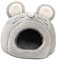 HAPINARY Haustierbett kanninchenhäuser kaninchenhäuser Hamsterbiss Kuschelhöhle für Kleintiere nagerhaus Plüschhamster Hühnerstall Hase Hamsterbett Hamster warmes Nest Fussel Grey