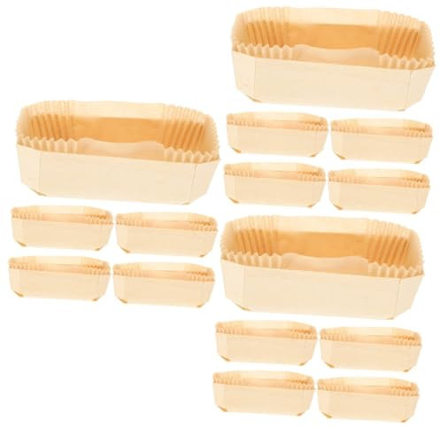 PEPLAYTAL 3ensembles Moule à Cake Bois Avec Doublure Papier Lot De Résistant Aux Températures Élevées Pour Gâteaux Et Plus Compatible Four Et -