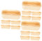 PEPLAYTAL 3ensembles Moule à Cake Bois Avec Doublure Papier Lot De Résistant Aux Températures Élevées Pour Gâteaux Et Plus Compatible Four Et -