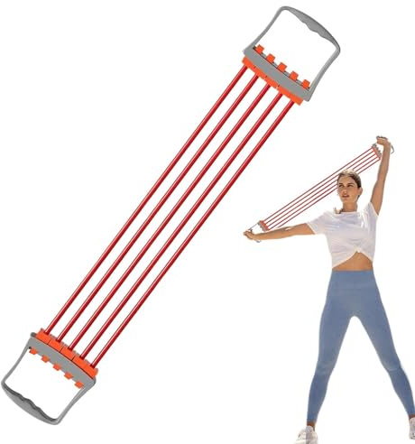 Brustdehner für Männer – Stretchbänder für Armübungen mit 5 verstellbaren Federn, elastische Seile, Trainingsgerät für Kraft, Zuhause, Büro, Fitnessstudio