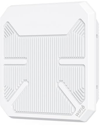 Yominerr WiFi 6 AX3000 Access Point Esterno A Lungo Raggio Dual-Band con Poe e IP67 Waterproof, 2.4GHz 5GHz Access Point Wireless Esterno, Router Outdoor con Spina EU.