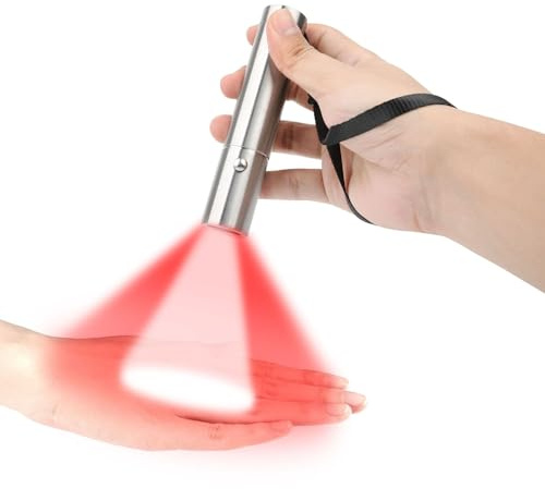 Rotlicht Therapie Taschenlampe 630nm 660nm 850nm – Infrarot & Rotlicht Lampe zur Schmerzlinderung, Hautpflege, Muskelregeneration, Tiefengewebe, tragbares Lichttherapiegerät