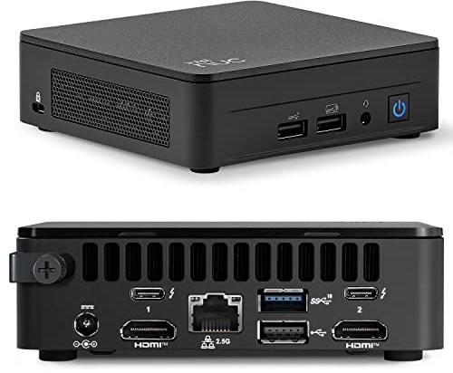 NUC 13 Pro NUC13ANKi3 Mini PC with Intel Core i3-1315U, 6 Core Up to 4.5GHz Turbo,Intel Iris Xe Graphics, 4K Support, WiFi 6E (8GB RAM+256GB SSD)