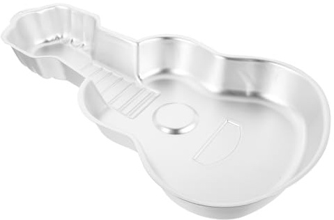 GALPADA Gitarre Kuchenform Wasserfest, Silber, aus Aluminiumlegierung | Backen und Selbstgemacht, Stabile Lebensmittelqualität, Leichtes Lösen, Europäischer Stil, für Torte und Formen