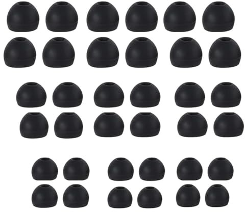 18 Pairs Replacement Earbud Tips, Ear Buds Replacement Rubber Tips Earphone Buds, 3 Sizes(S/M/L) Silicone Earbuds for Secure Fit Gym, Travel & Work