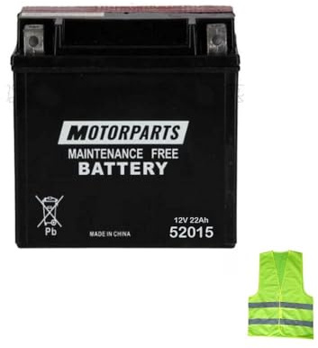 BATTERIA MOTO 52015 12VOLT 22AH BATTERIE MOTO COMPATIBILE CON BMW R 80 G/S Monolever 800 per anno 1980 al 1987 186X82X171MM MOTORPARTS SPEDITA GIA' COMPLETA PER L'USO