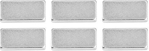 Connex Neodym-Quadermagnet - 20 x 10 x 3 mm (6 Stück) im praktischen Set - Extra starker Magnet - 4 kg Haftkraft - Für Haushalt, Werkstatt & Hobby / Powermagnet / Blockmagnet / DY7100008