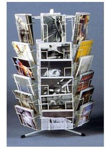 Présentoir Rotatif de Cartes Postales pour Comptoir 12x17 cm 21 Emplacements